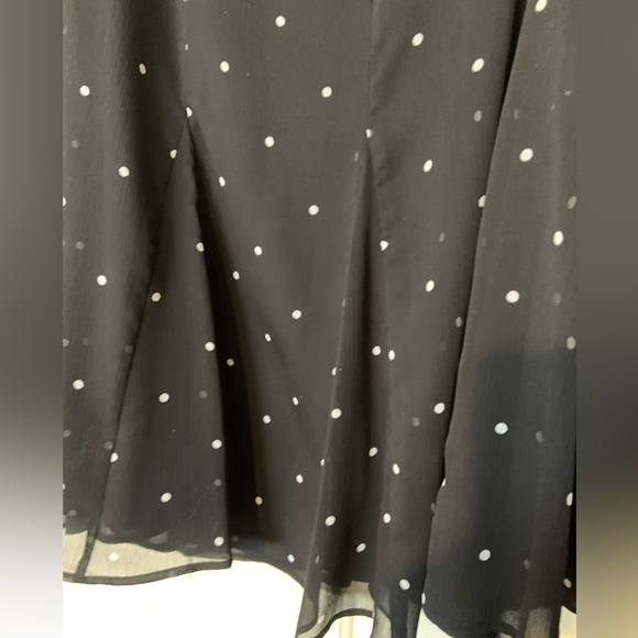 Charter Club Black with white polka dots skirt size 20 - Picture 3 of 7